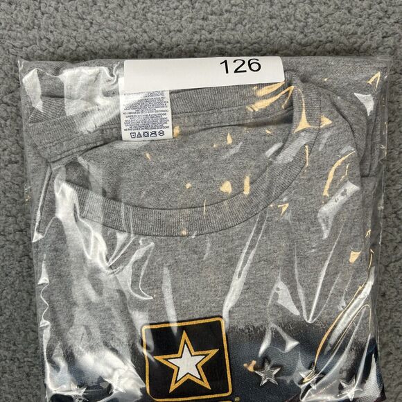 United States Army Military Eagle Flag T Shirt Size 2XL Gray by Delta Graphic T - Picture 10 of 10